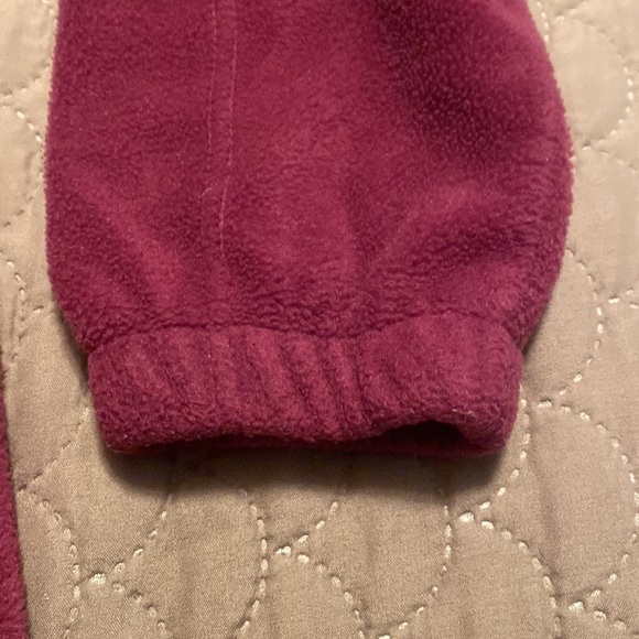 Columbia fleece zip up. Wine color. - Picture 4 of 10